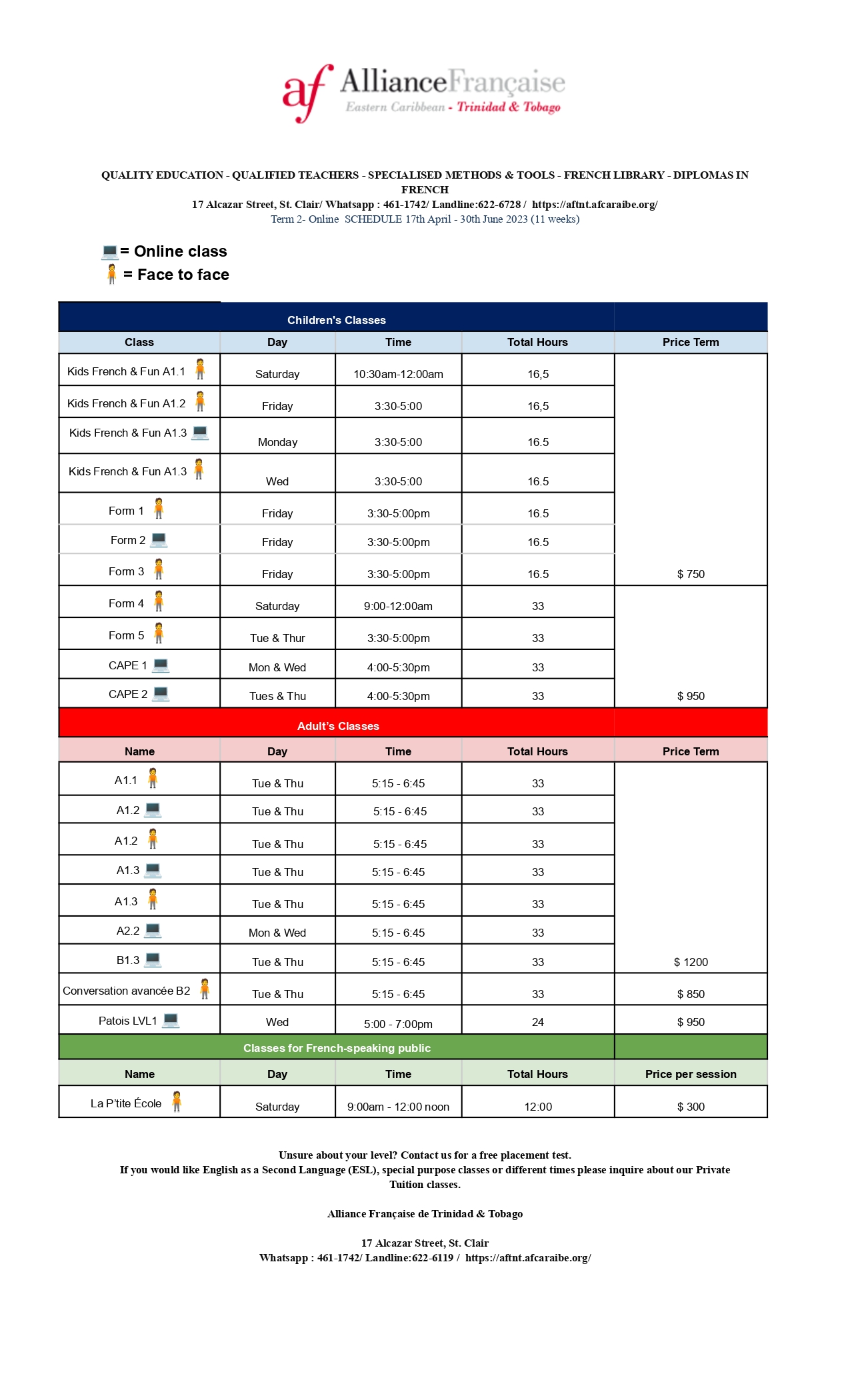 PRICES Term 3 2023